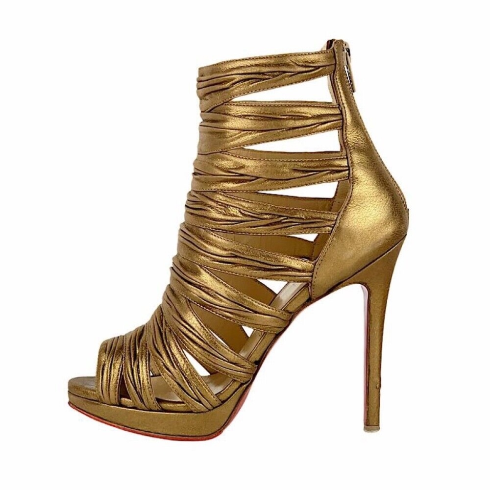 Christian Louboutin Tinazata Caged Heels Booties - Picture 2 of 16